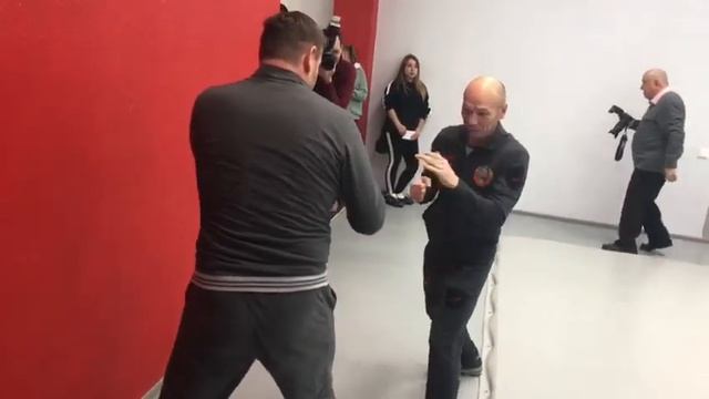 Султан Ибрагимов и Александр Малетин на открытии Боксерского клуба SPARTA в "Уют-Сити"