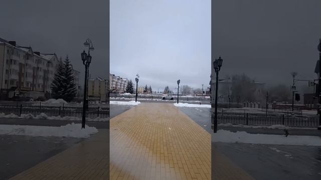 Вечером - возле памятника выдающимся людям Тобольска и Тобольского района #видео #зима2024