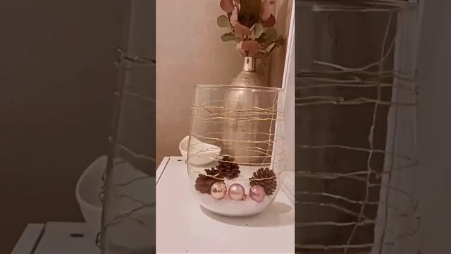 Новогоднее украшение. Подсвечник