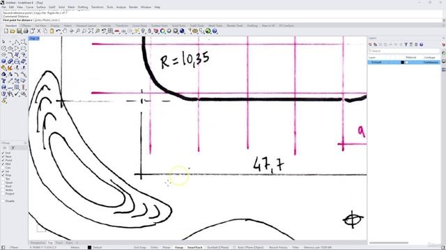 3 - Import a hand sketch UnitsPictureRotateRotate3DScaleDistance