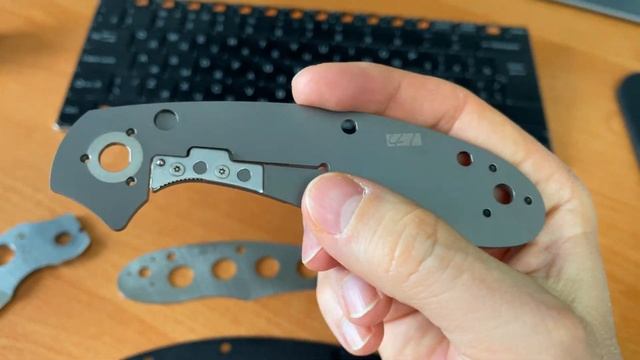 Spyderco Schempp Tuff в разобранном виде
