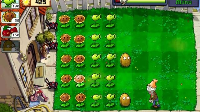 (пересъёмка) первый раз в Plants vs Zombies