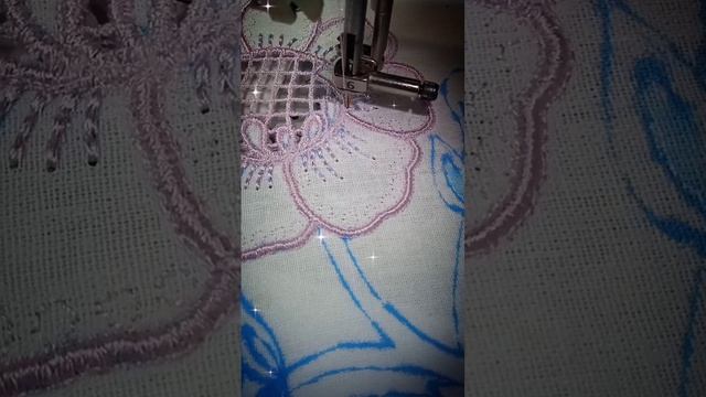 Вышивка Ришелье. Цветочек готов! #embroidery #рукоделие #music #sewing #изделия #art
