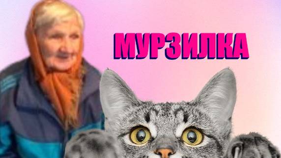 БАБА ГАЛЯ И КОТИК " МУРЗИЛКА "  .ИГОРЬ НАВЕСТИЛ БАБУШКУ .