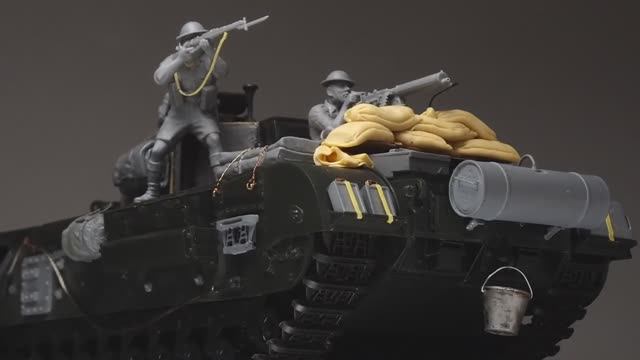 CHURCHILL Mk.VII ＞ Mk.III - Part 1 - 1/35 TAMIYA - Tank Model - [ model building ]