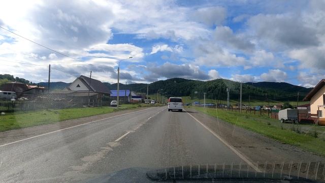 Дорога в доль села Шебалино,Республика Алтай