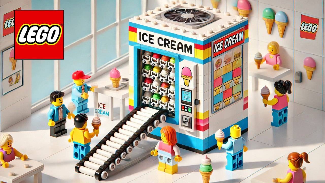 Lego Ice Cream Vending Machine Lego Auto Tech