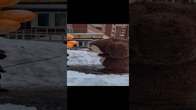 Девочка встала в ступоре от увиденного! Поздравление чебурашка
