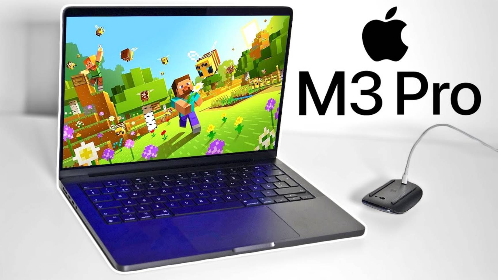 Распаковка Apple MacBook Pro 3 Pro + Игровой тест (Minecraft, Fortnite, Resident Evil)