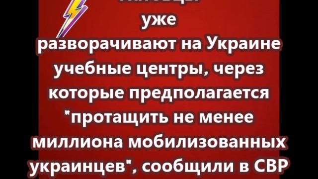 Натовцы уже разворачивают на Украине учебные центры, через которые предполагается протащить не менее