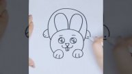 Учимся рисовать.заяц. Подпишись !