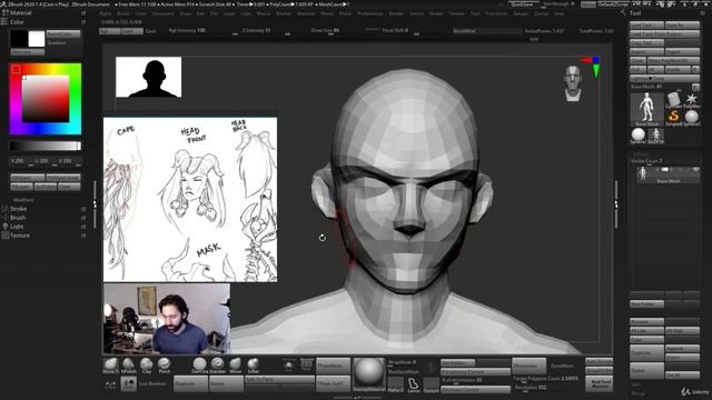3 Blocking The Body, Hair & Mask