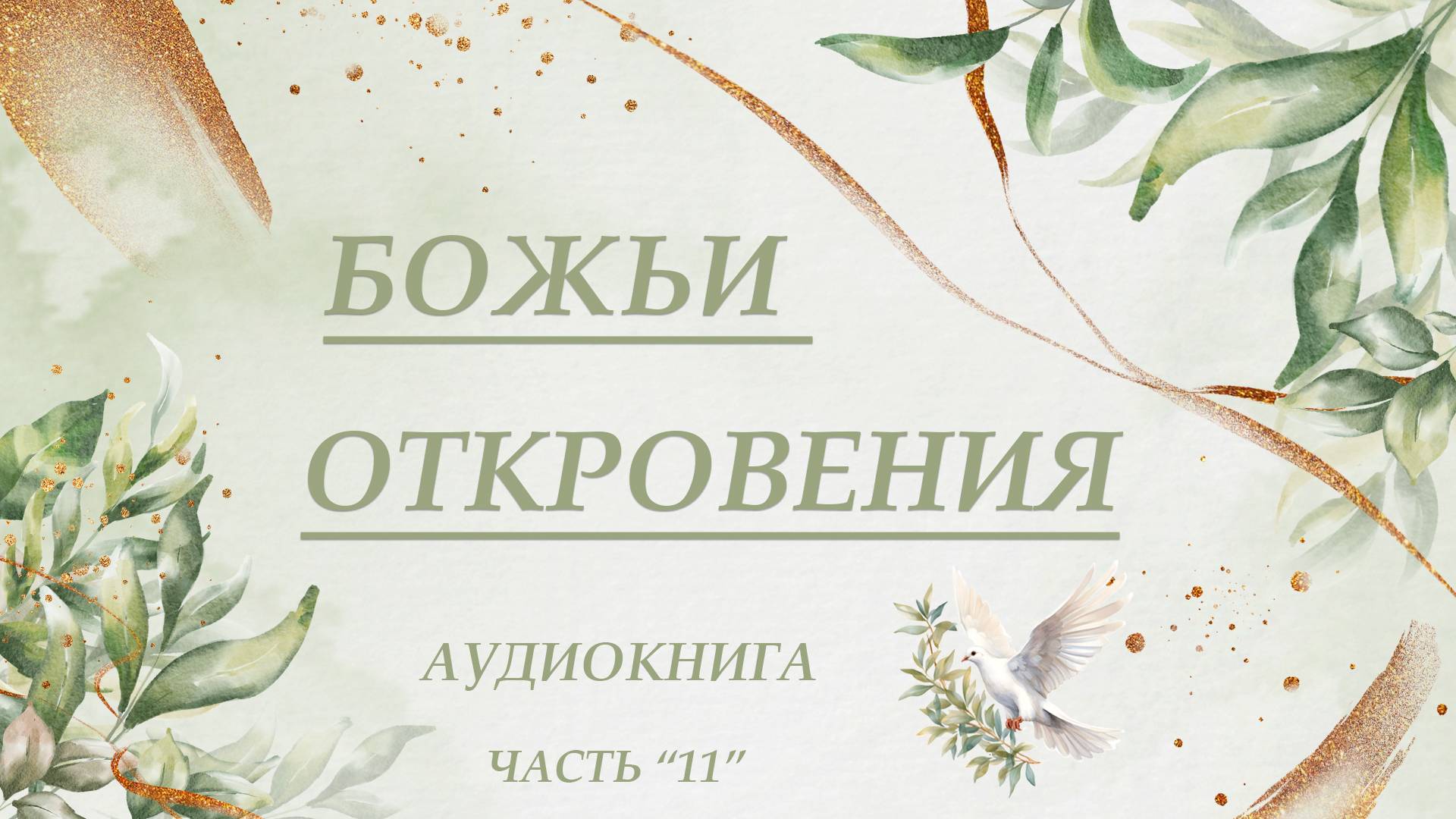 11. Божьи откровения - Елизавета Ханис (сестра Витуция). Аудио книга.