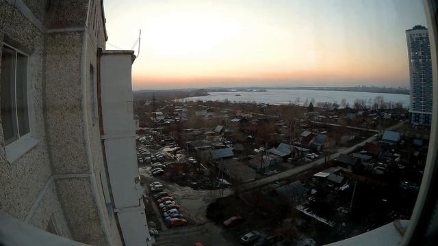 Закат. SJCAM SJ6 Legend. Тест - Time Lapse