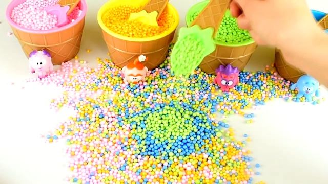 Smeshariki and balls, Learn Colors