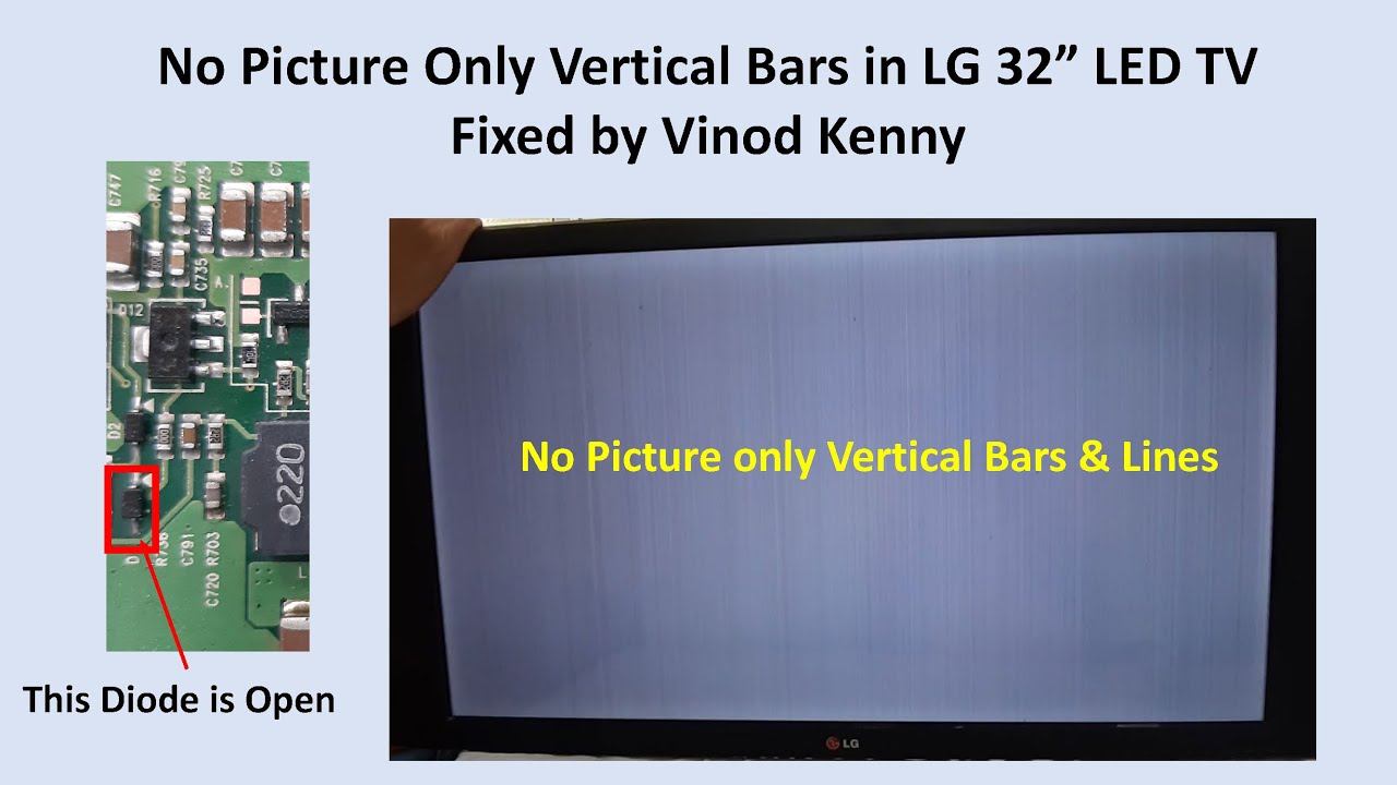 LG 32LS3000 Led Tv #No Picture# #Vertical Lines# Fixed by Vinod Kenny
