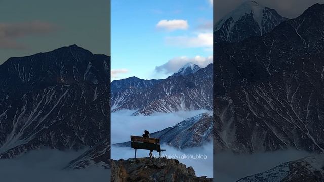 Смотровая «Лавочка Счастья», Республика Северная Осетия✨😨https://t.me/vzgliani_blog #travel #nature