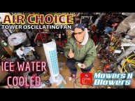 Air Choice Ice Water Evaporative Cooler 40” Portable Oscillating Tower Fan w/remote control Review