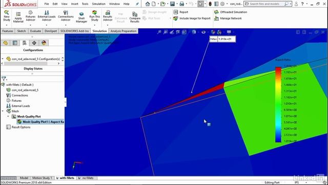 009 Remeshing the simplified geometry