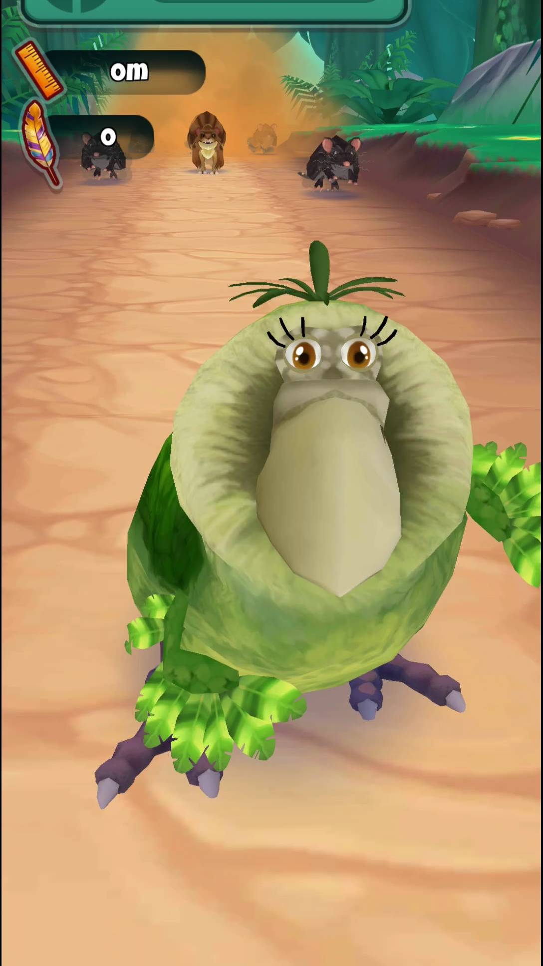 Бегущий попугайчик собирает пёрышки Kakapo Run
