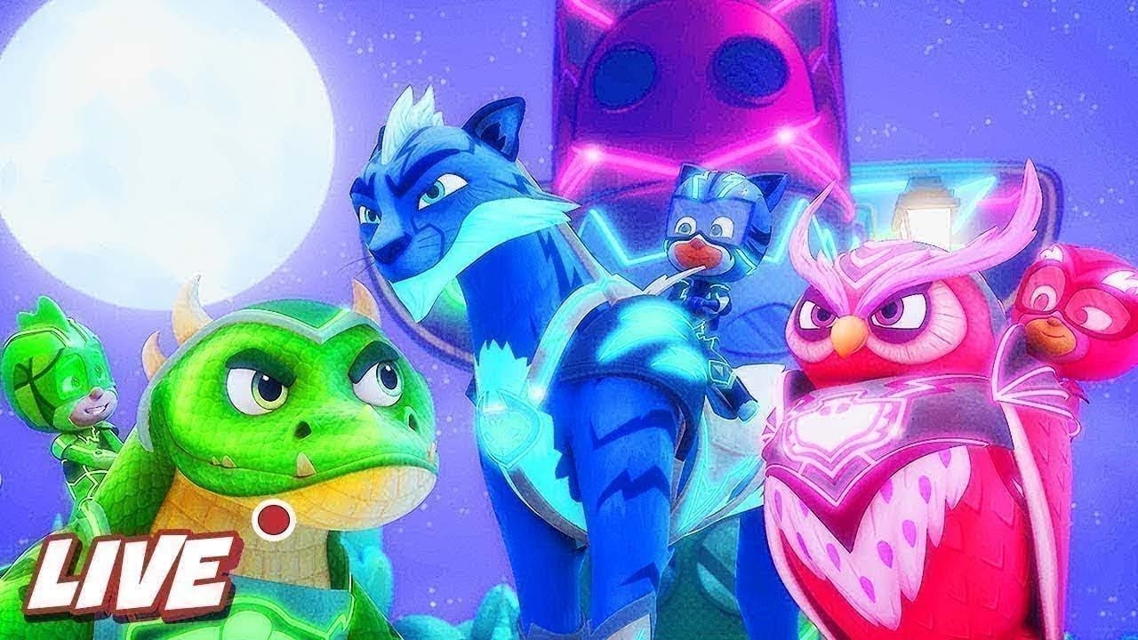 Here Come The PJ Riders  PJ Masks LIVE 247   Kids Cartoon  Video for Kids pjmasks