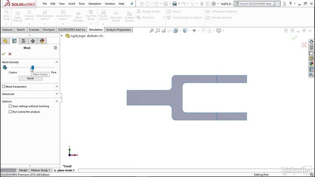 018 Set up and meshing for plane strain analysis