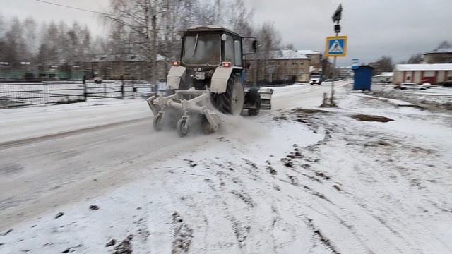 очистка дорог от снега 2 часть