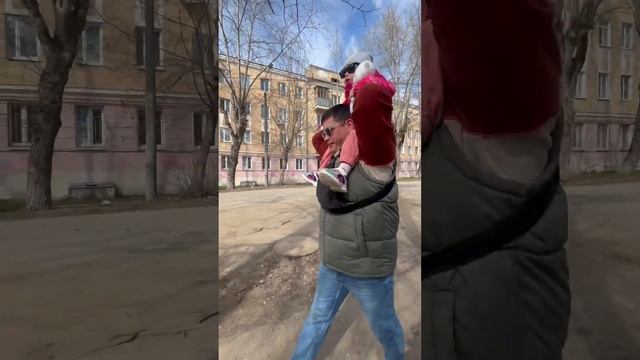 #семья#дочка#прогулка#весна#love#family#father
