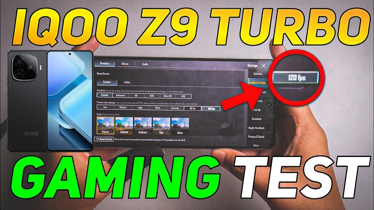 IQOO Z9 TURBO BGMI TEST | IQOO Z9 TURBO PUBG TEST | SD 8S GEN 3 PROCESSOR 🥵