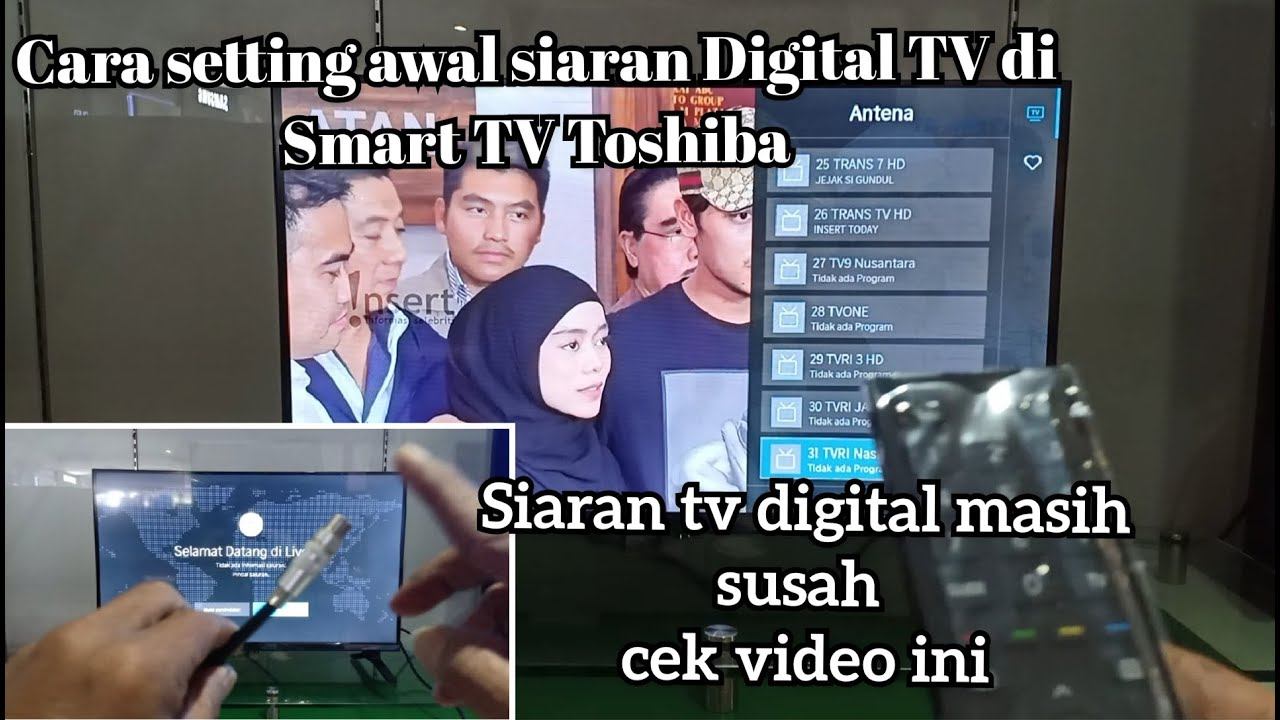 Cara mencari siaran digital toshiba smart tv 32 inch Terbaru 32V31LP