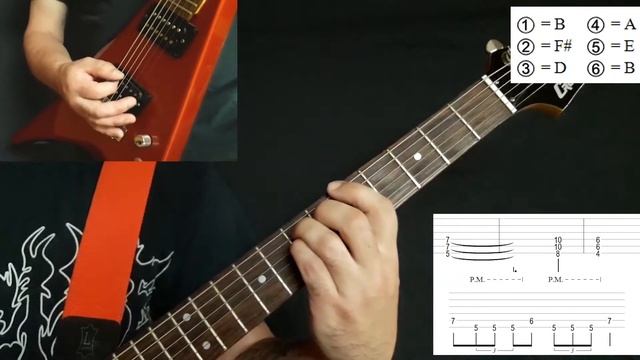 Fleshcrawl - As Blood Rains From The Sky (guitar cover playthrough tabs)