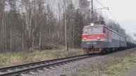"приветливая бригада" электровоз ВЛ10У-588 с наливным поездом на перегоне Заневский пост 1 - Ржевка