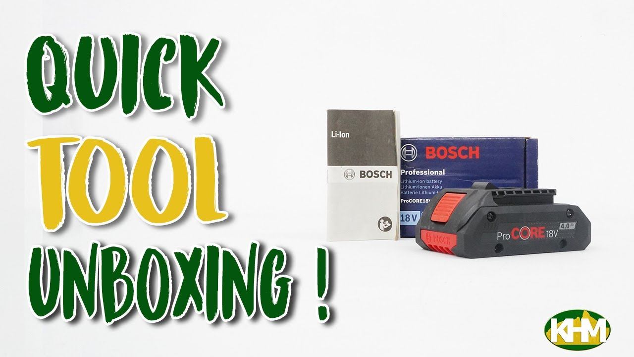 Quick Unboxing Bosch ProCORE 18V 4.0Ah COMPACT Battery