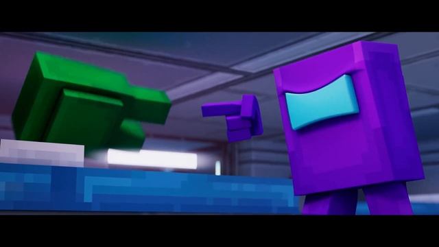 Show Yourself  Покажи себя на Русском Minecraft Among Us Amination  Каверн от JackieO