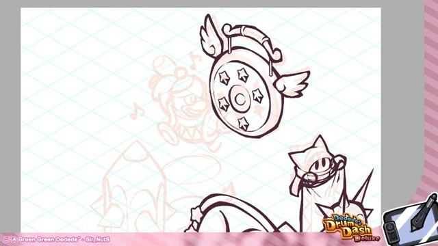 Kirby 30th Anniversary Parade [Dedede's Drum Dash Deluxe] - Time-Lapse Drawing #Kirby30