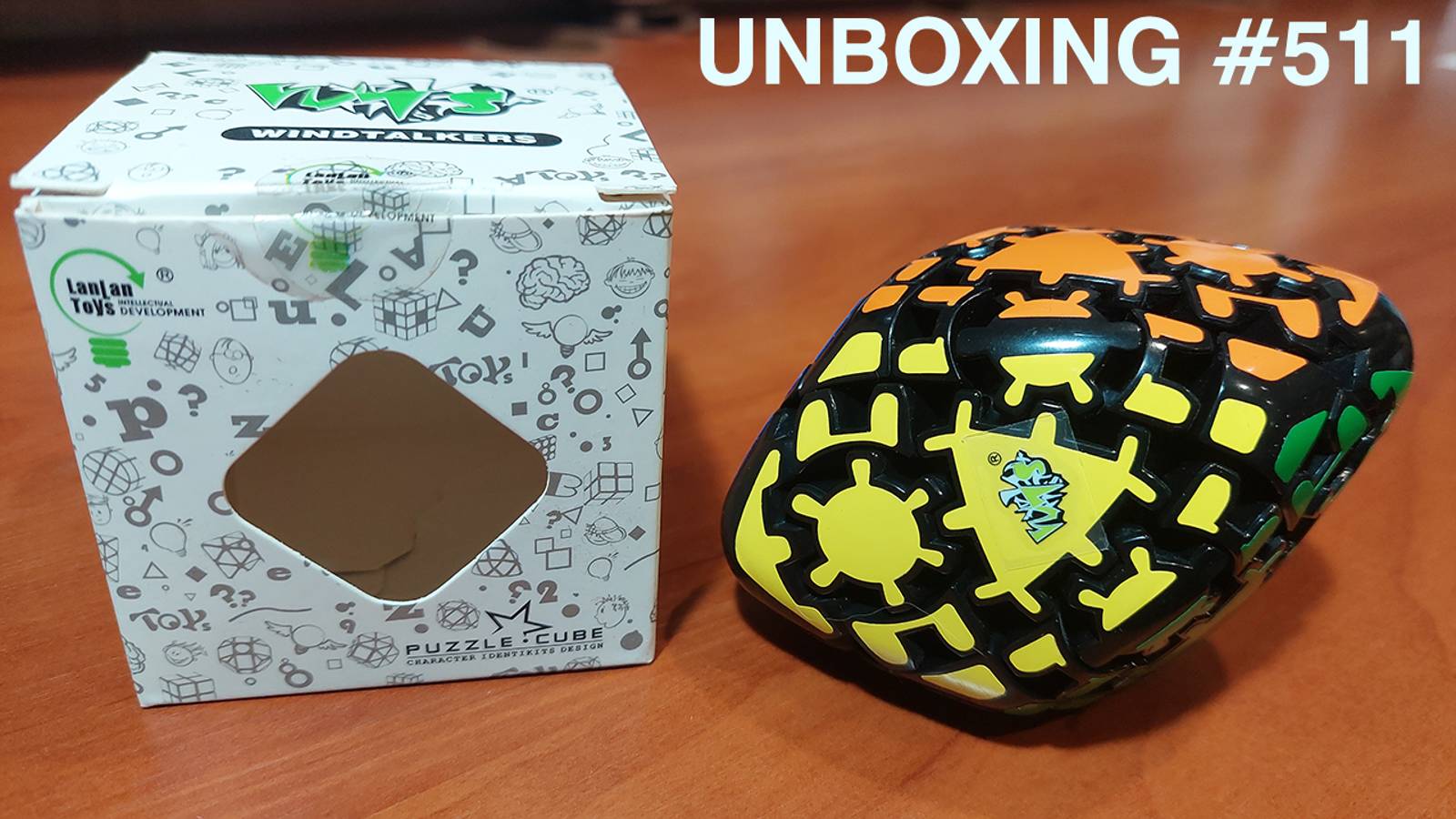 Unboxing №511 Гир Ромбоэдр - Шестеренчатый Ромбоэдр | Lanlan Gear Curvy Skewb Rhombohedron