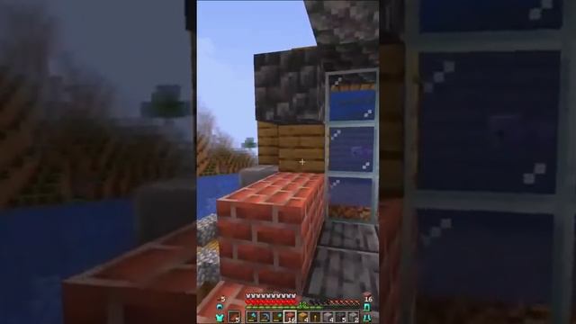 Майнкрафт играю с другом строю дом на серв