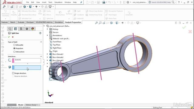 013 Geometry splitting to accommodate the 3-2-1- method