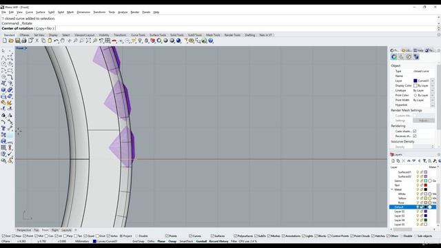 36 - Preparing the cushion halo design