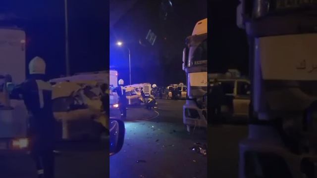 ‼️Один человек погиб в жуткой аварии на 95-м км МКАД в районе развязки с Ярославским шоссе‼️