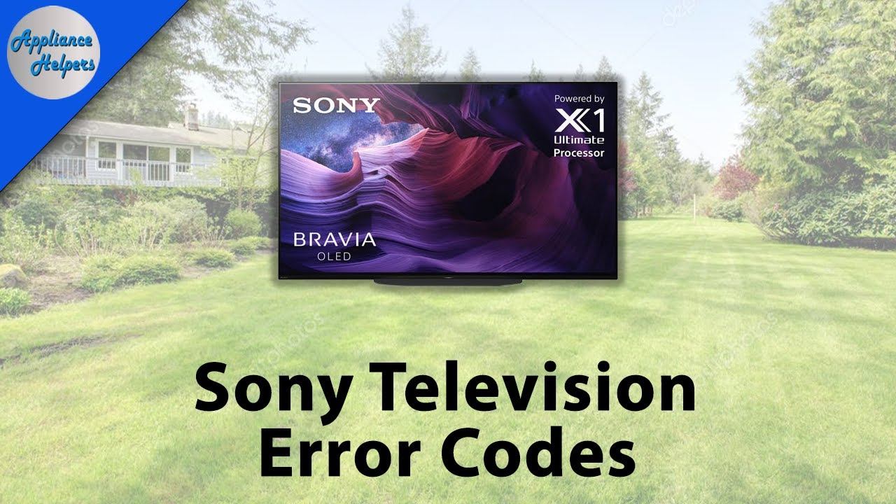 Sony Television Error Codes