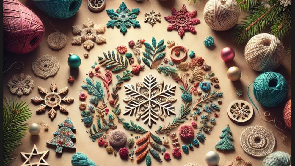Эко-украшения из ниток: уникальные идеи для новогоднего декора
