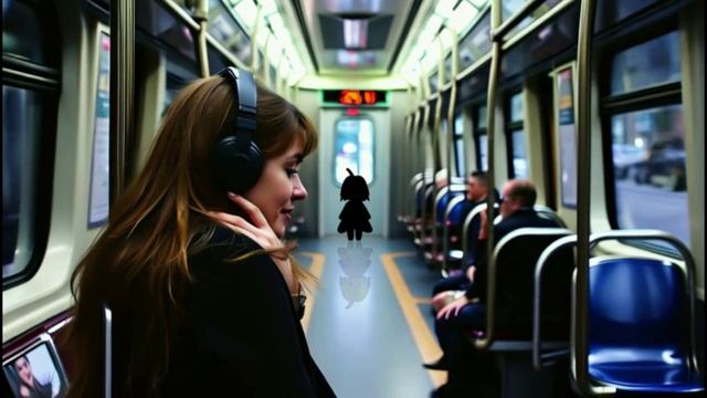Девушка в наушниках