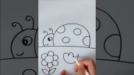 Рисуем божью коровку. Подпишись !
