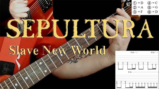 Sepultura - Slave New World (guitar cover playthrough tabs)
