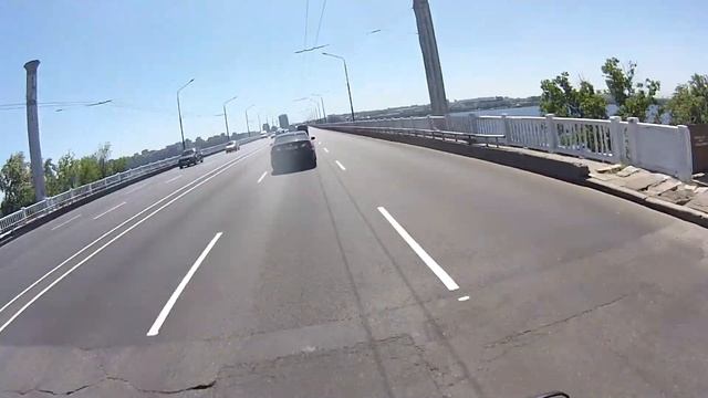 110 км/ч на Yamaha YBR 125 по Новому мосту