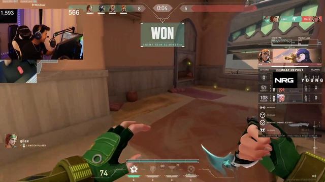 MVP! BIND! NRG s0m CYPHER VALORANT RANKED GAMEPLAY [ FULL MATCH VOD ]