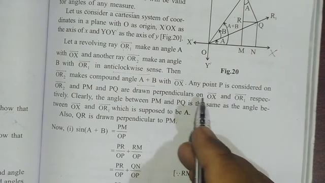 Proof sin(A+B) = sinAcosB+cosAsinB cos(A+B) =cosAcosB-sinAsinB Trigonometry Adv Mathematics Class 1