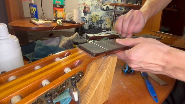 Быстрая Шлифовка ладов на Musima Resonata