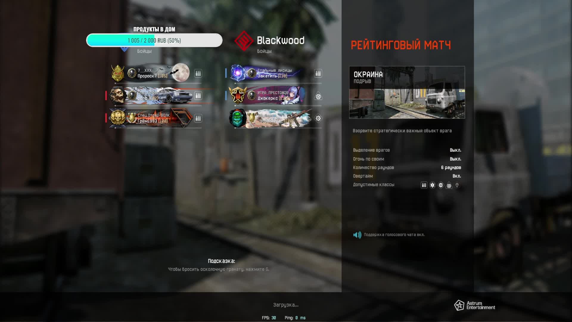 Warface Рейтинг